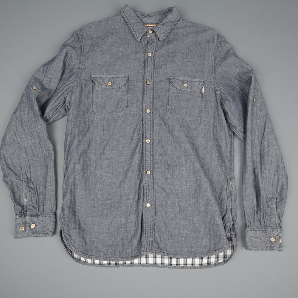 Timberland Mens Large Quilted Button Down Shirt Long Sleeve Causal Outdoor